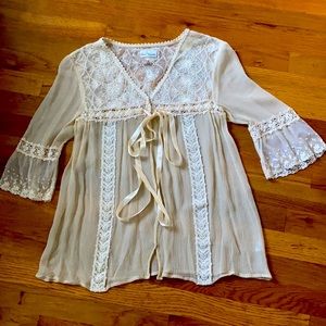 Free People Sheer shirt
